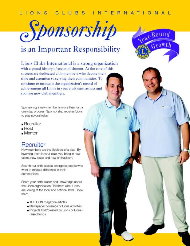 Sponsorship is an Important Responsibility