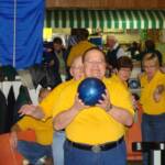 VDG Bob prays before he throws his bowling ball