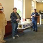 District Treasurer Deb Burkholder and Chairperson Bob Weaver are ready for Shoppers at Mussers Markets