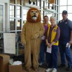 Members of the Blue Ball Lioness were located at one of the entrances of the store to greet the shoppers. 