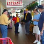 Ephrata Lions started early at Redners, discussing their duties.