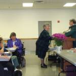 Janice Newcomer of the South Lebanon Lioness Club receives a 100% M & A Report Award