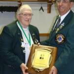 Lioness Joan Rohrbach is presented with the distinguished PIP Joseph Wroblewski Award