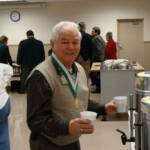 PDG Ron Peters getting his ‘Needed” coffee before breakfast.