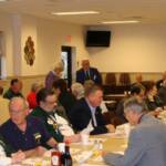 In attendance as our guest was District Governor from 14-P, Nancy Gauthier (Lion in Green Jacket at end of table).