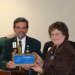Lioness of the Year, Gloria Burkhart from the Blue Ball Lioness Club.