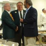 1st VDG Jim Bolin, 2nd VDG Bob Eberly and PDG Bruce Carpenter discuss very important issues.