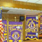 Some of the clubs's banners are diisplayed.