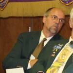 Zone C Chairperson Gerald Stine is listening intently to what is being said.