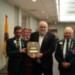 Lion Michael Guinivan of the Mount Joy Lions Club was recognized for the "Service" to Lionism he performs with a Melvin Jones Fellowship