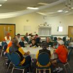 IPDG Jim Bolin and Gloria enjoying Breakfast before the Ride