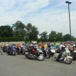 Motorcycles just waiting to take off